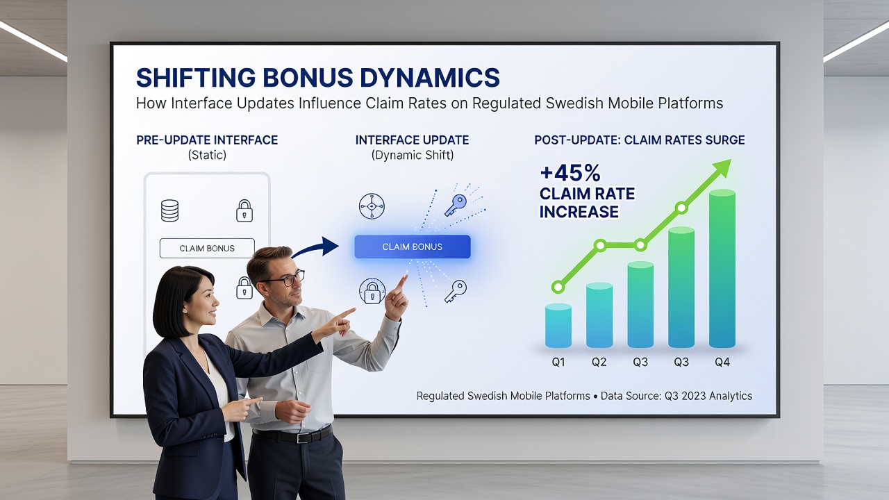 Analytics dashboard displaying claim rate trends after mobile interface updates
